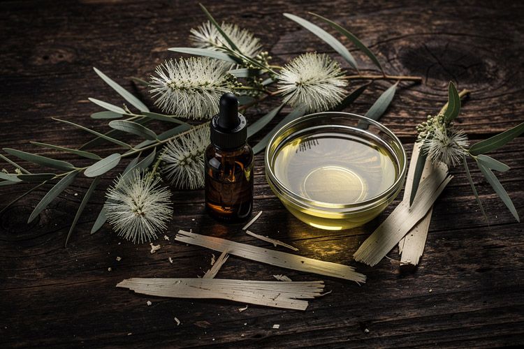 Niaouliöl – naturreines ätherisches Öl im Fläschchen